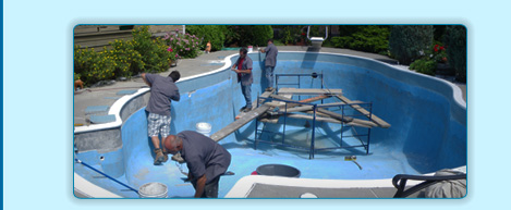 Réparation piscine béton