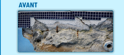 Réparation piscine creusée béton