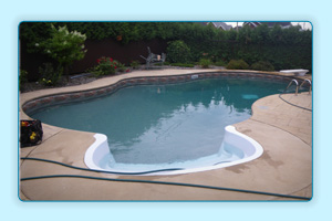 rénovation piscine creusée vinyle chamoune