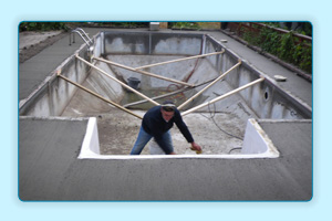 rénovation piscine creusée vinyle Larivière